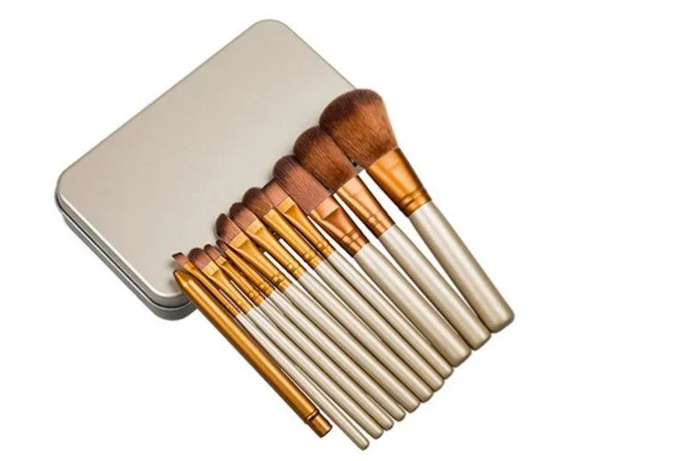 12pc Bronze Makeup Brush Set &amp; Optional 15 Colour Contour Palette – Free UK Postage