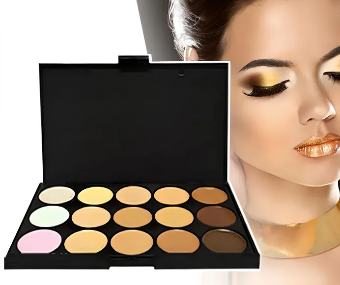 12pc Bronze Makeup Brush Set &amp; Optional 15 Colour Contour Palette – Free UK Postage