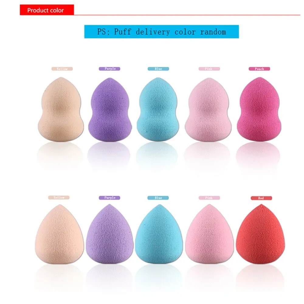 1/4/5/10Pcs Makeup Foundation Sponge Cosmetic Puff Powder Make Up Facial Contour Beauty Tool Kit Random Color Wholesale