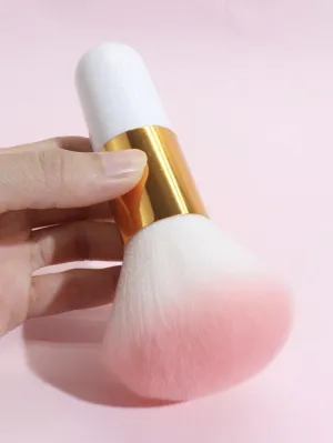 1pc Large Loose Powder Brush, Multi-Purpose Makeup Brush For Setting Make-Up Or Nail Dust, Fluffy And Portable