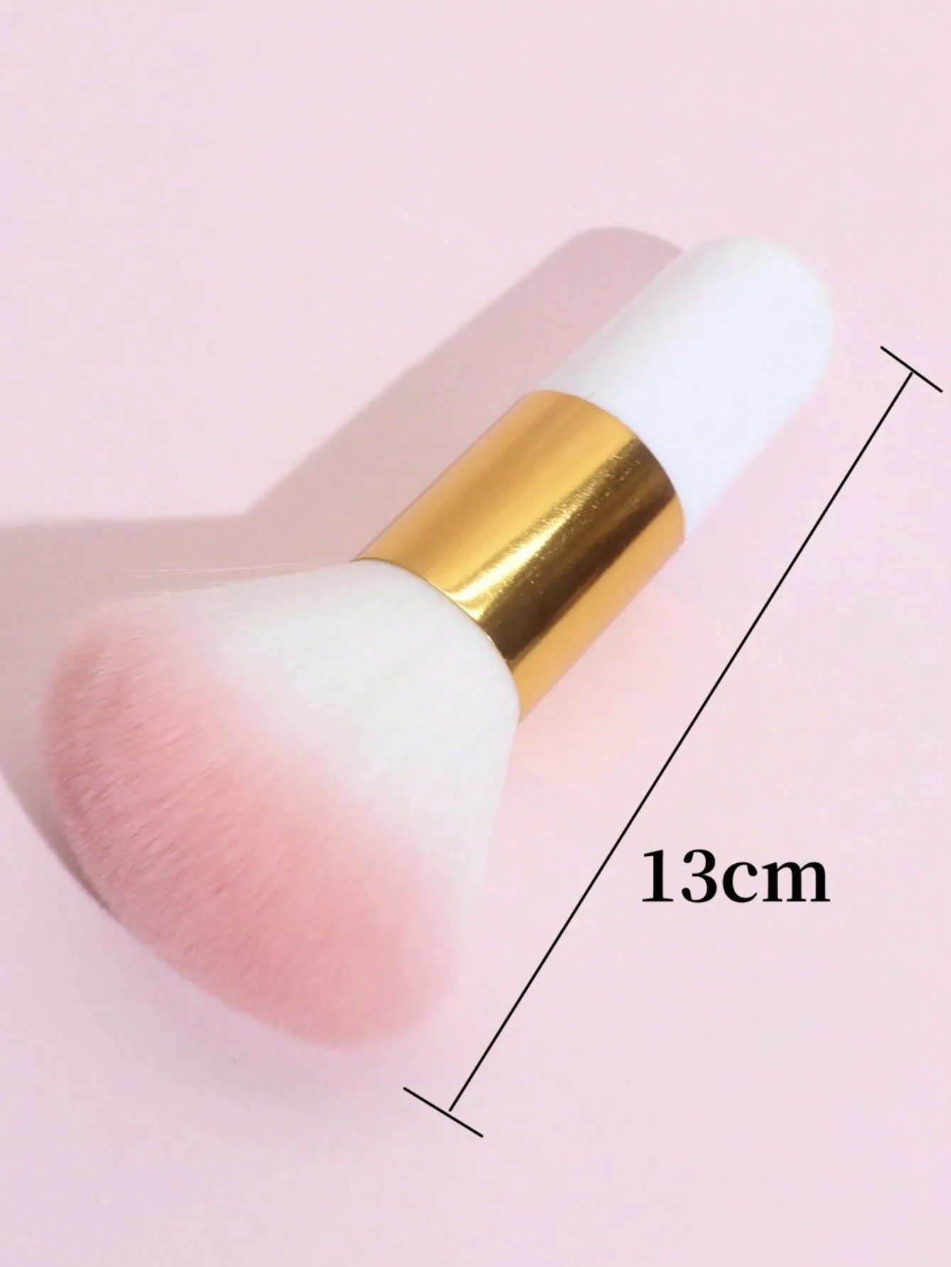 1pc Large Loose Powder Brush, Multi-Purpose Makeup Brush For Setting Make-Up Or Nail Dust, Fluffy And Portable