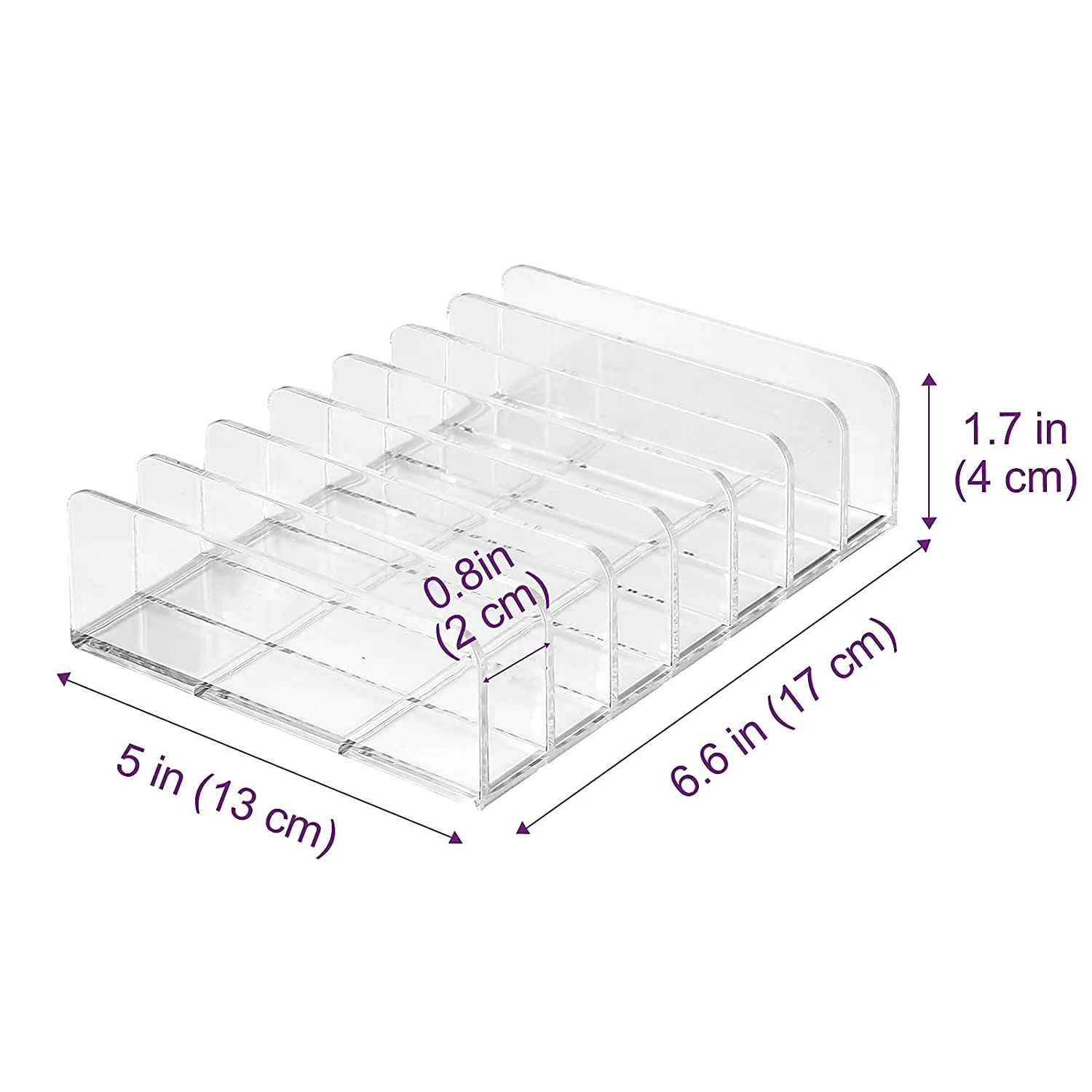 (2 Pack) Clear Acrylic Makeup Palettes Organizer | Lolalet