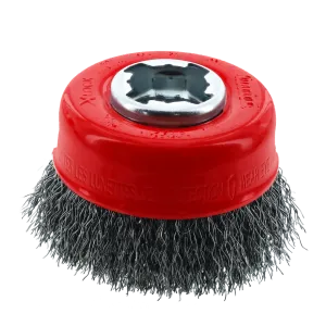 3 in. X-LOCK Carbon Steel Crimped Cup Brush