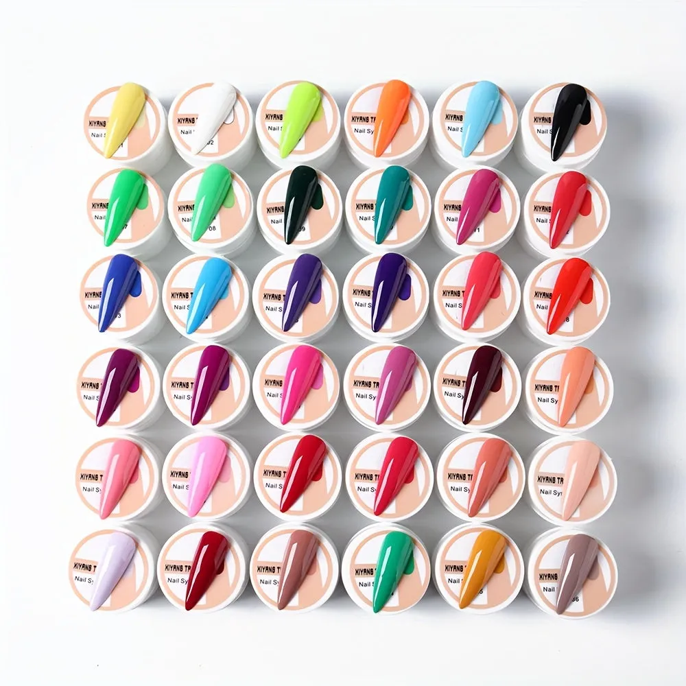 36Piece Colorful Nail Polish Set for Vibrant Nail Art