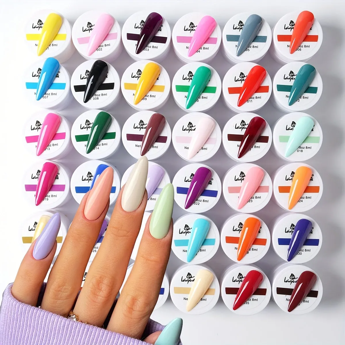 36Piece Colorful Nail Polish Set for Vibrant Nail Art