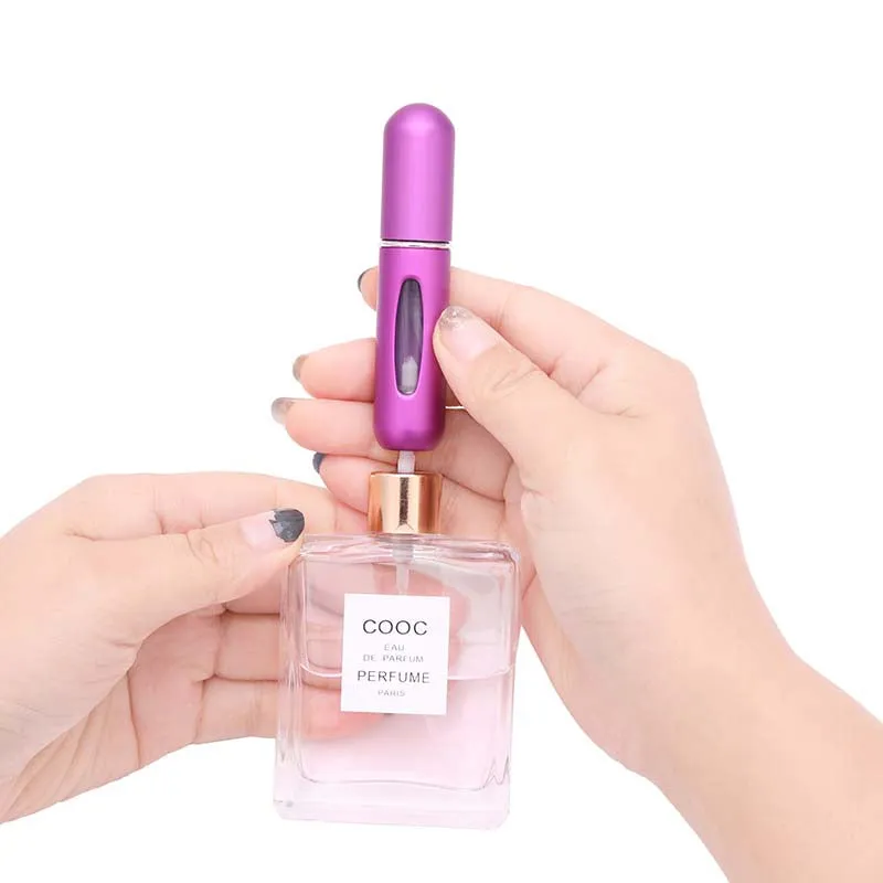 5ml Portable Mini Refillable Perfume Bottle With Spray Scent Pump