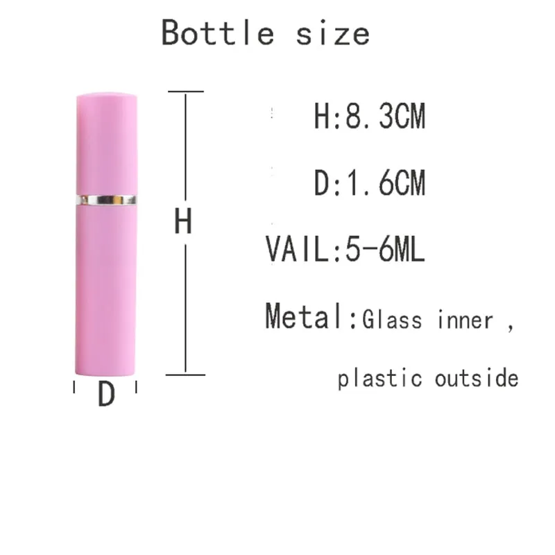 5ml Portable Mini Refillable Perfume Bottle With Spray Scent Pump