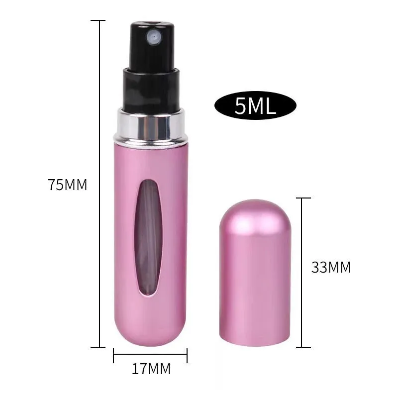 5ml Portable Mini Refillable Perfume Spray Bottle for Travel