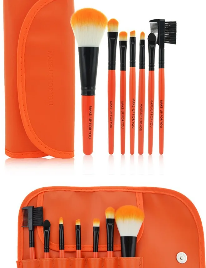 7 make-up makeup brushes, high-end makeup brush bag, a variety of colors available