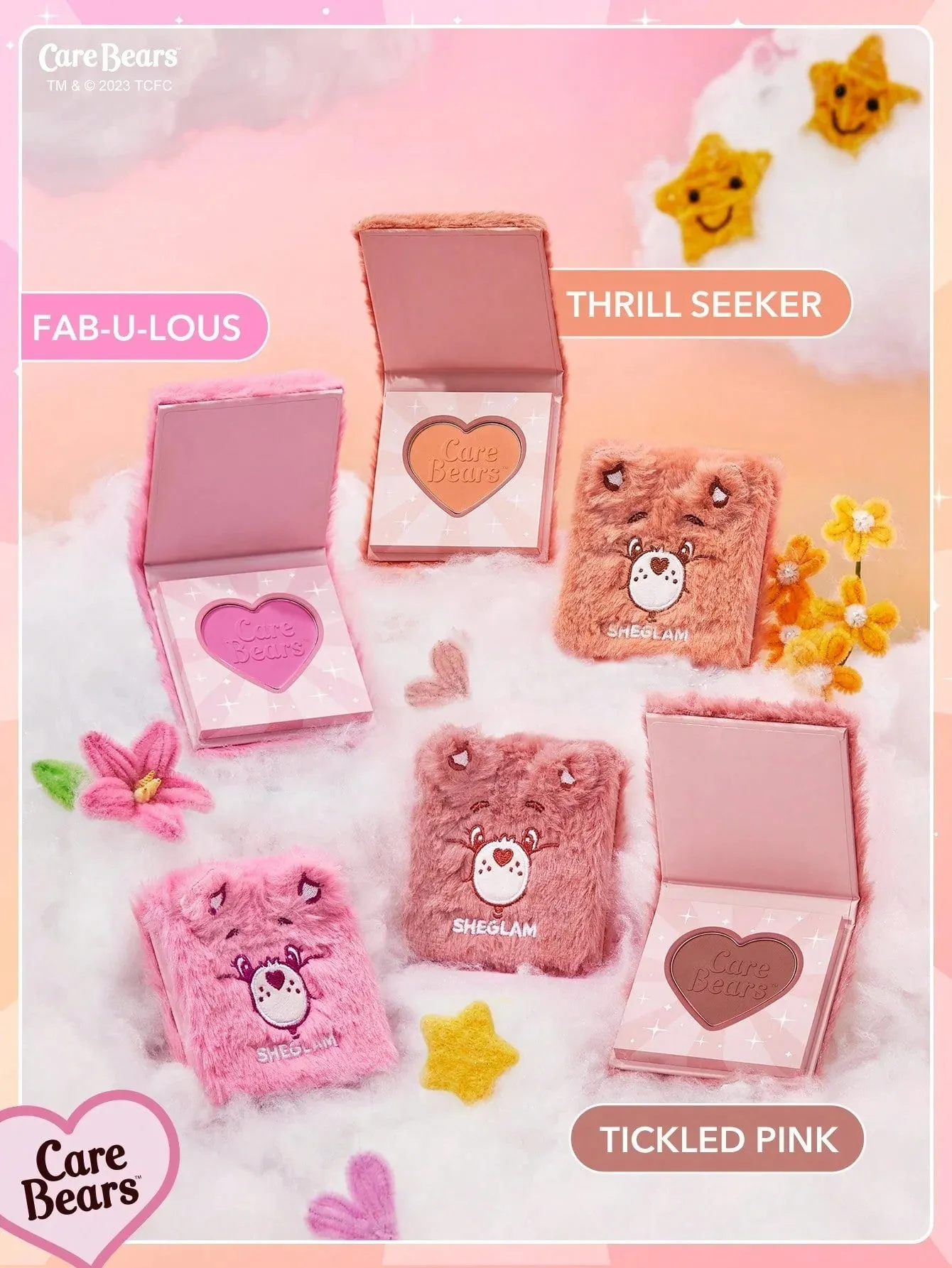 Blush Sheglam x Care Bears Cuddle Time - Thrill Seeker, peach