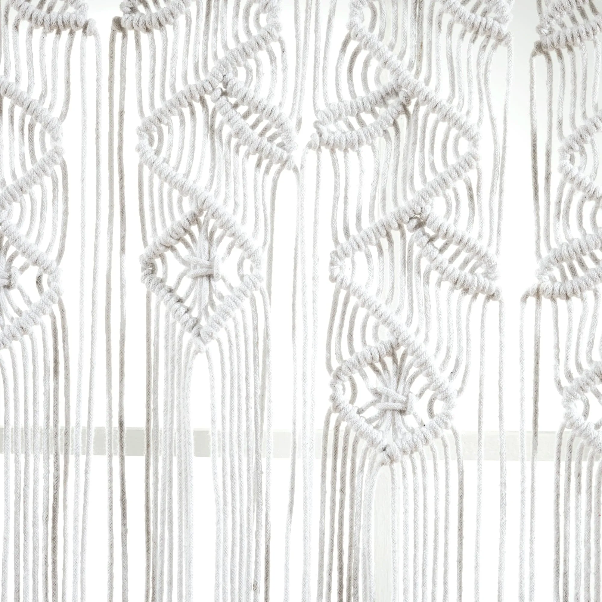 Boho Macrame Leaf Cotton Valance