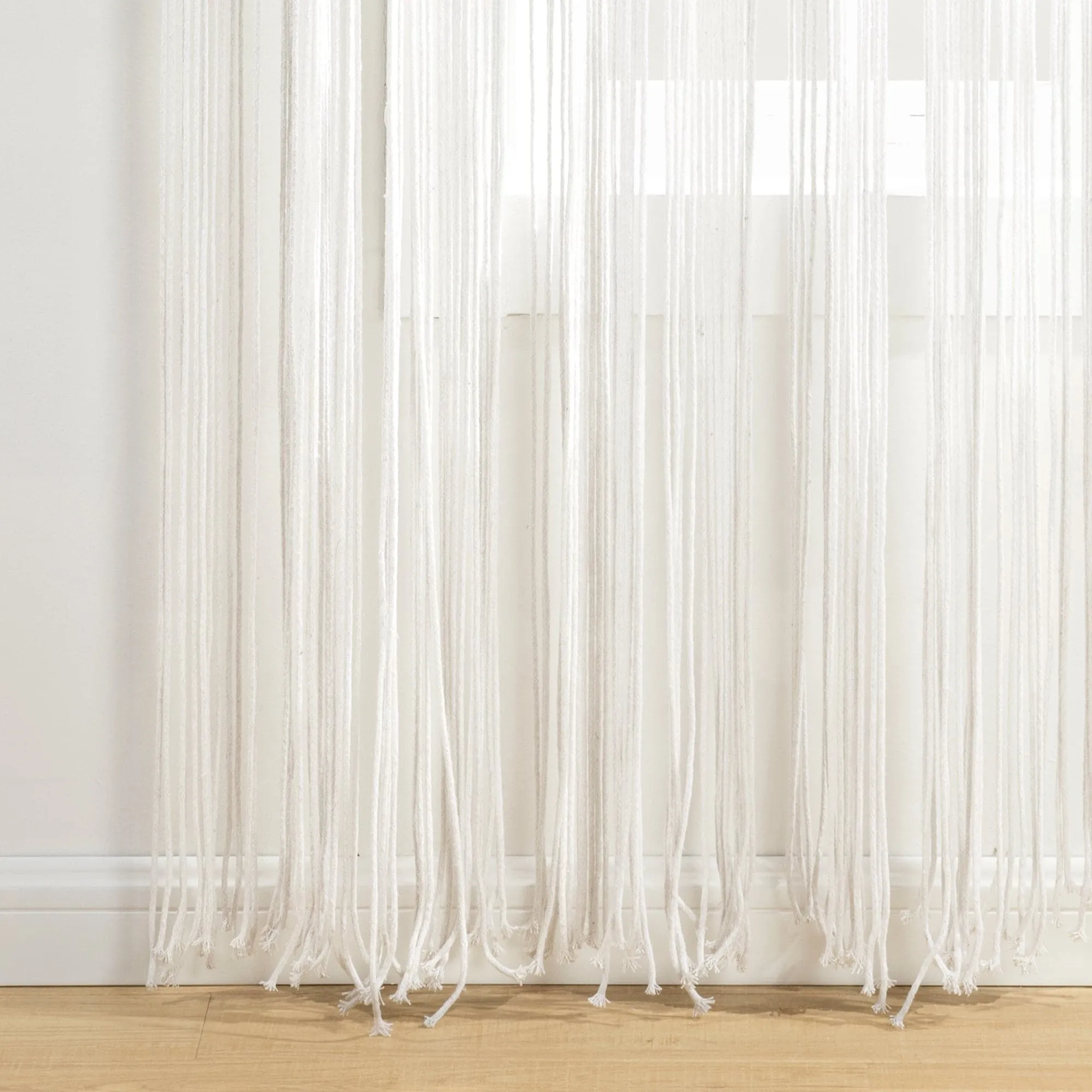 Boho Macrame Tassel Cotton Window Curtain