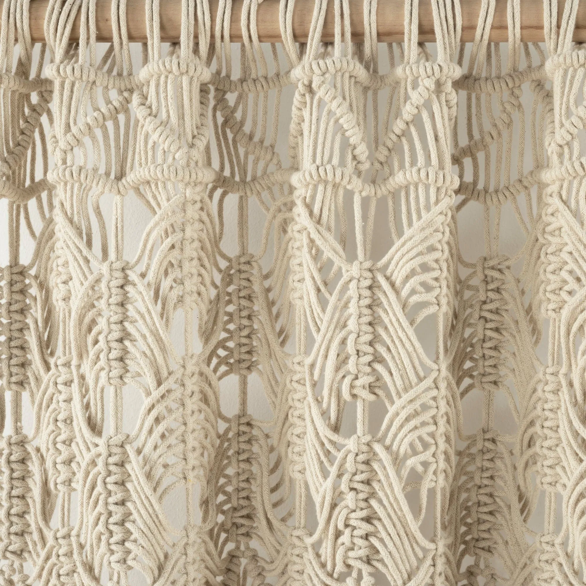 Boho Macrame Tassel Cotton Window Curtain