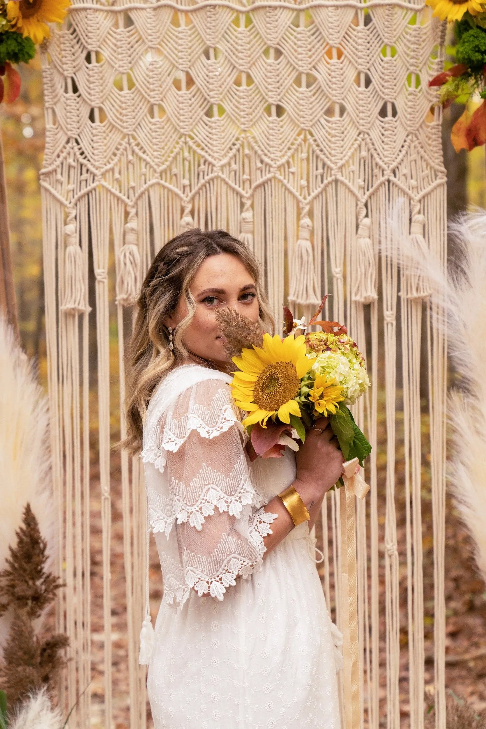 Boho Macrame Tassel Cotton Window Curtain