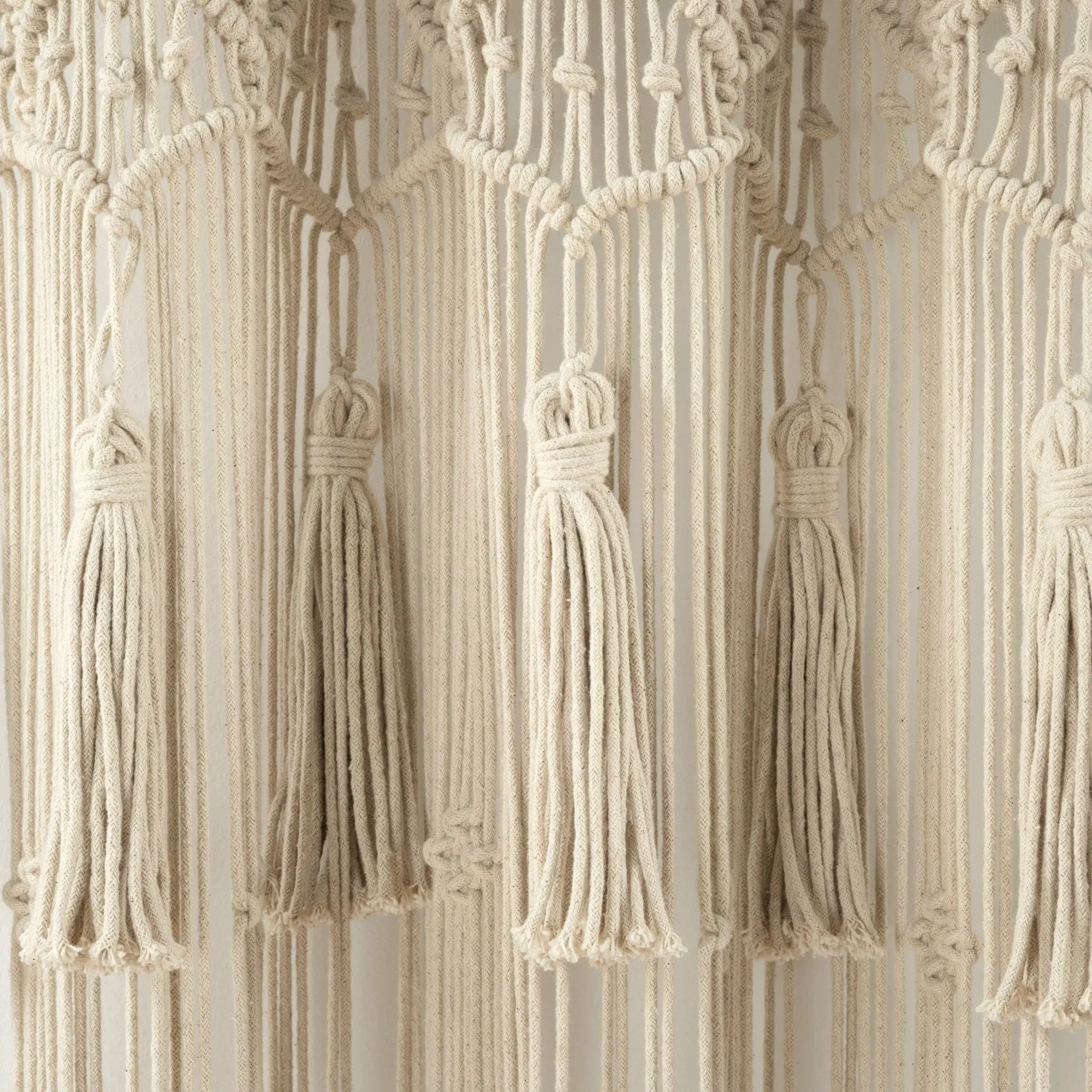 Boho Macrame Tassel Cotton Window Curtain