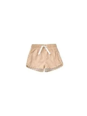 Boys Swimwear | Shorts- Melon Gingham | Quincy Mae