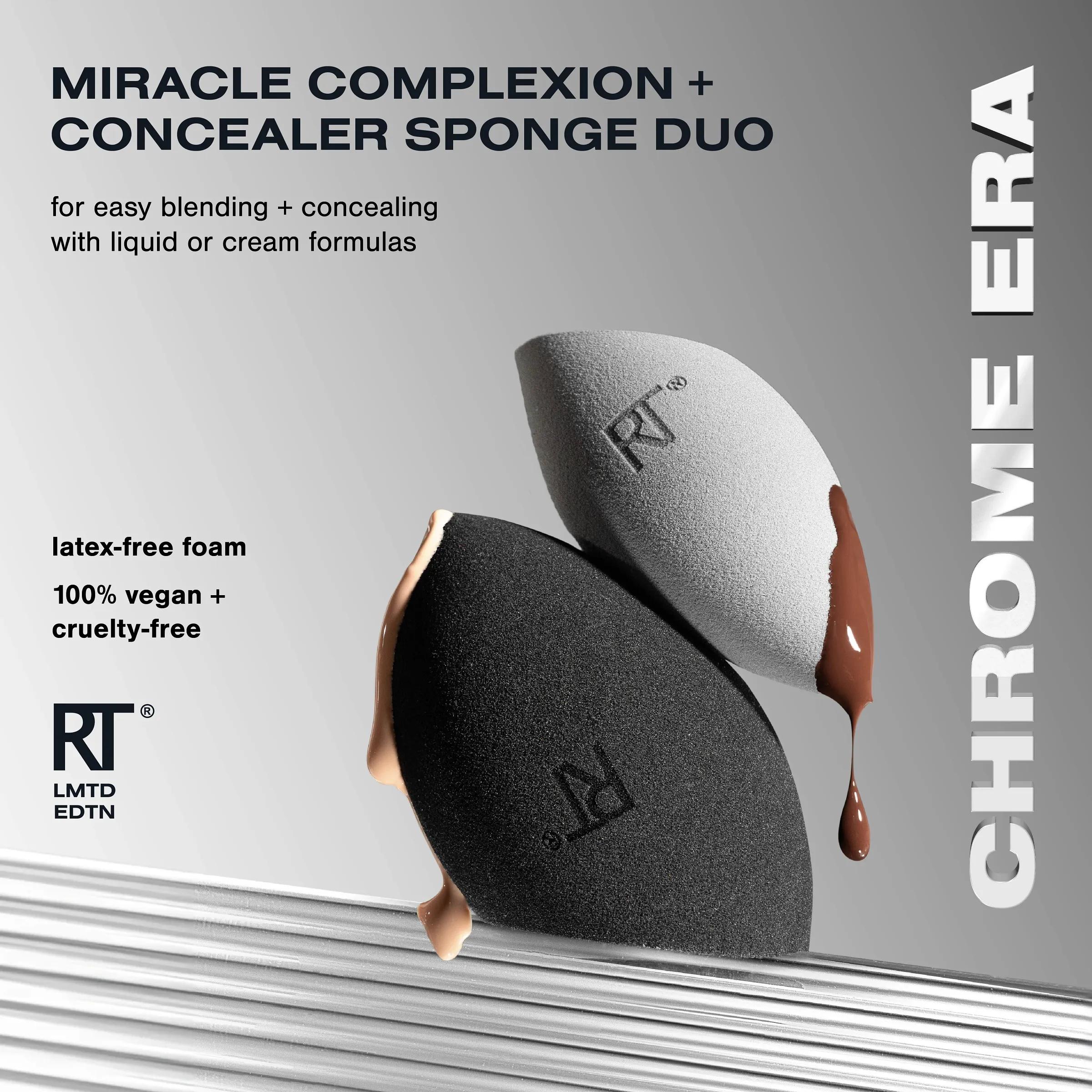 Chrome Era Miracle Complexion   Concealer Sponge Duo