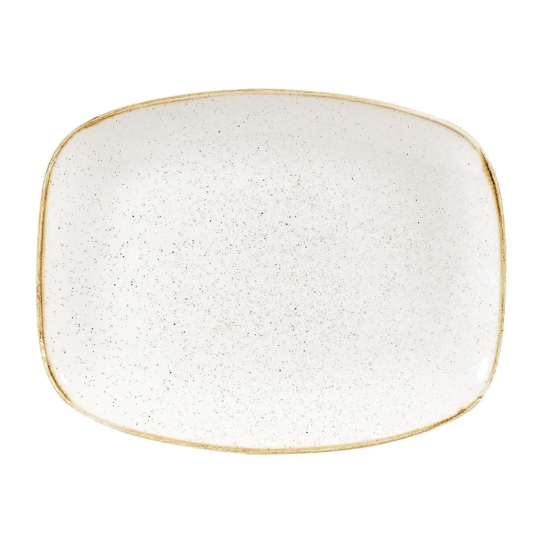 Churchill Stonecast Rectangular Plates Barley White 202 x 261mm