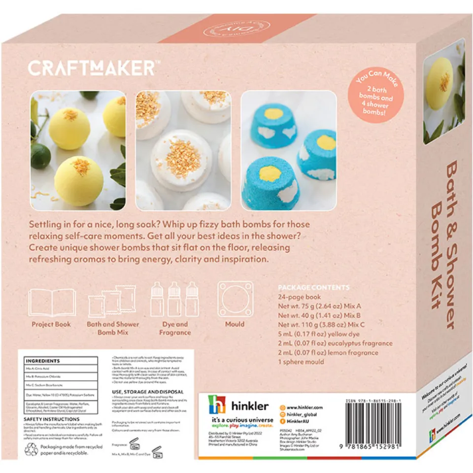 CraftMaker Create Your Own Bath & Shower Bomb Kit