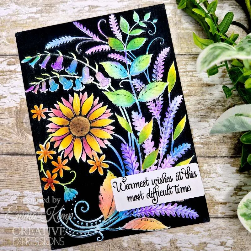 Creative Expressions Companion Colouring Stencil 6"x 8" 2/Pkg - Sunshine Serenade