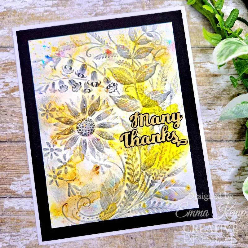 Creative Expressions Companion Colouring Stencil 6"x 8" 2/Pkg - Sunshine Serenade