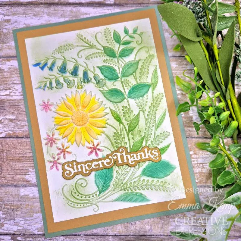 Creative Expressions Companion Colouring Stencil 6"x 8" 2/Pkg - Sunshine Serenade