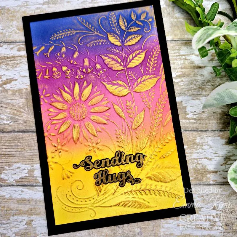 Creative Expressions Companion Colouring Stencil 6"x 8" 2/Pkg - Sunshine Serenade