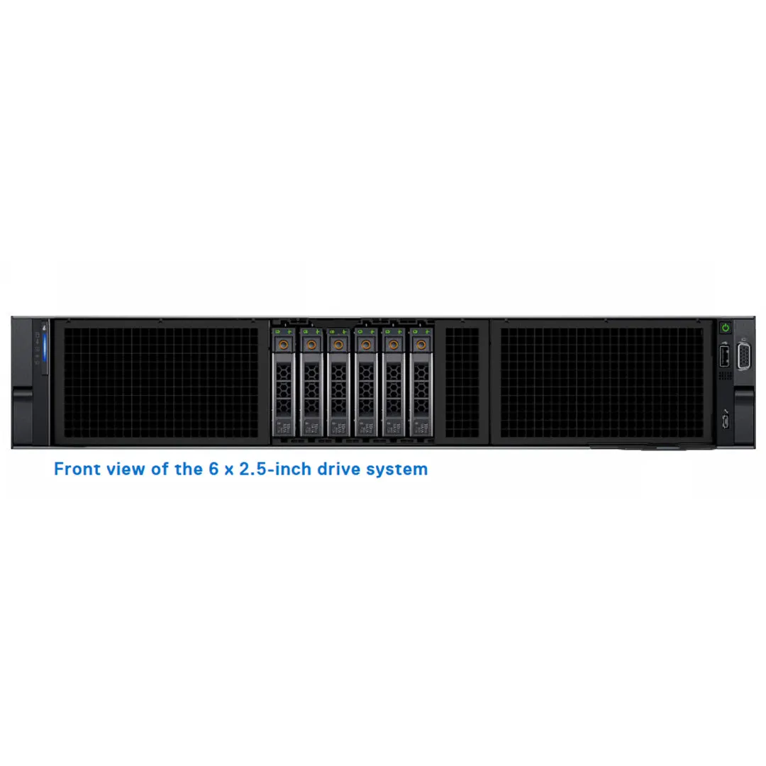 Dell PowerEdge R750xa Rack Server Chassis 6x2.5" NVMe Direct Attached Storage