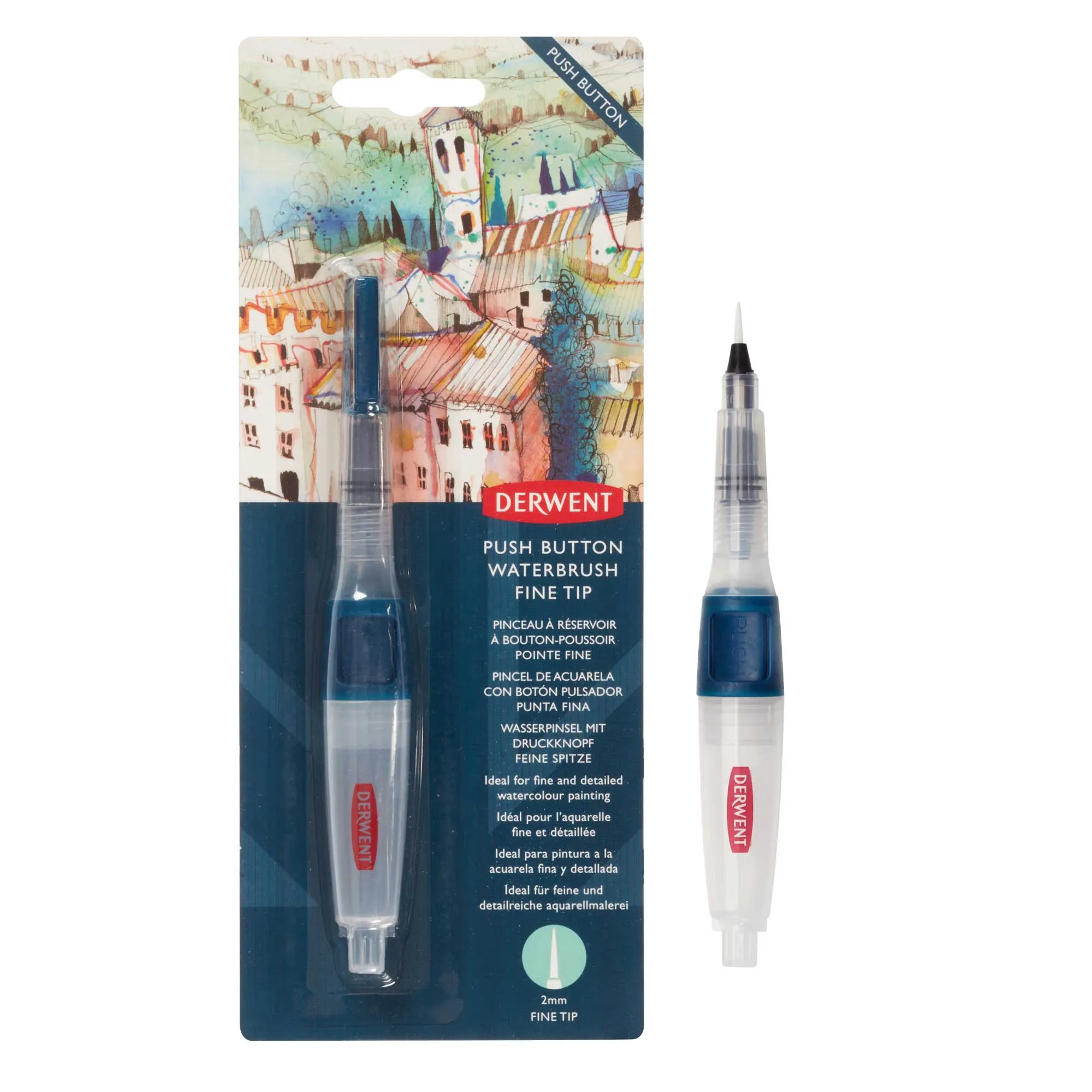 Derwent Push Button Waterbrush - Single