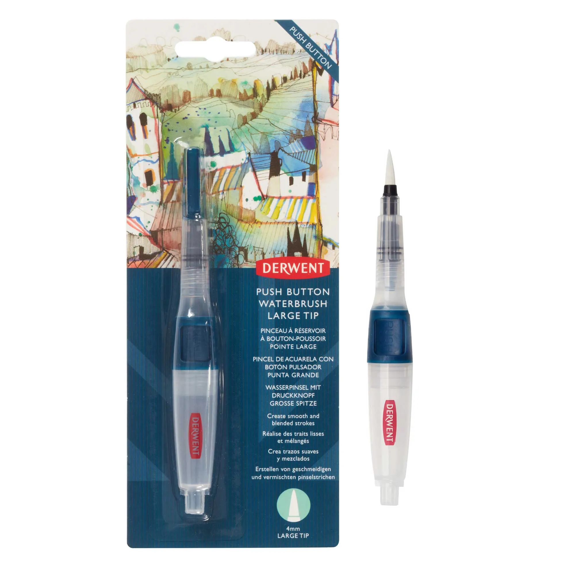 Derwent Push Button Waterbrush - Single