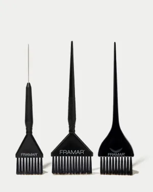 Family Pack Brush Set Black - 3 Pack