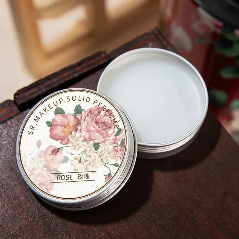 FLYTONN-Women Solid Perfumes Peony /Lotus/Sakura/Lavender Portable Balm Fresh Elegant Long-time Fragrances Body Antiperspirant Gift