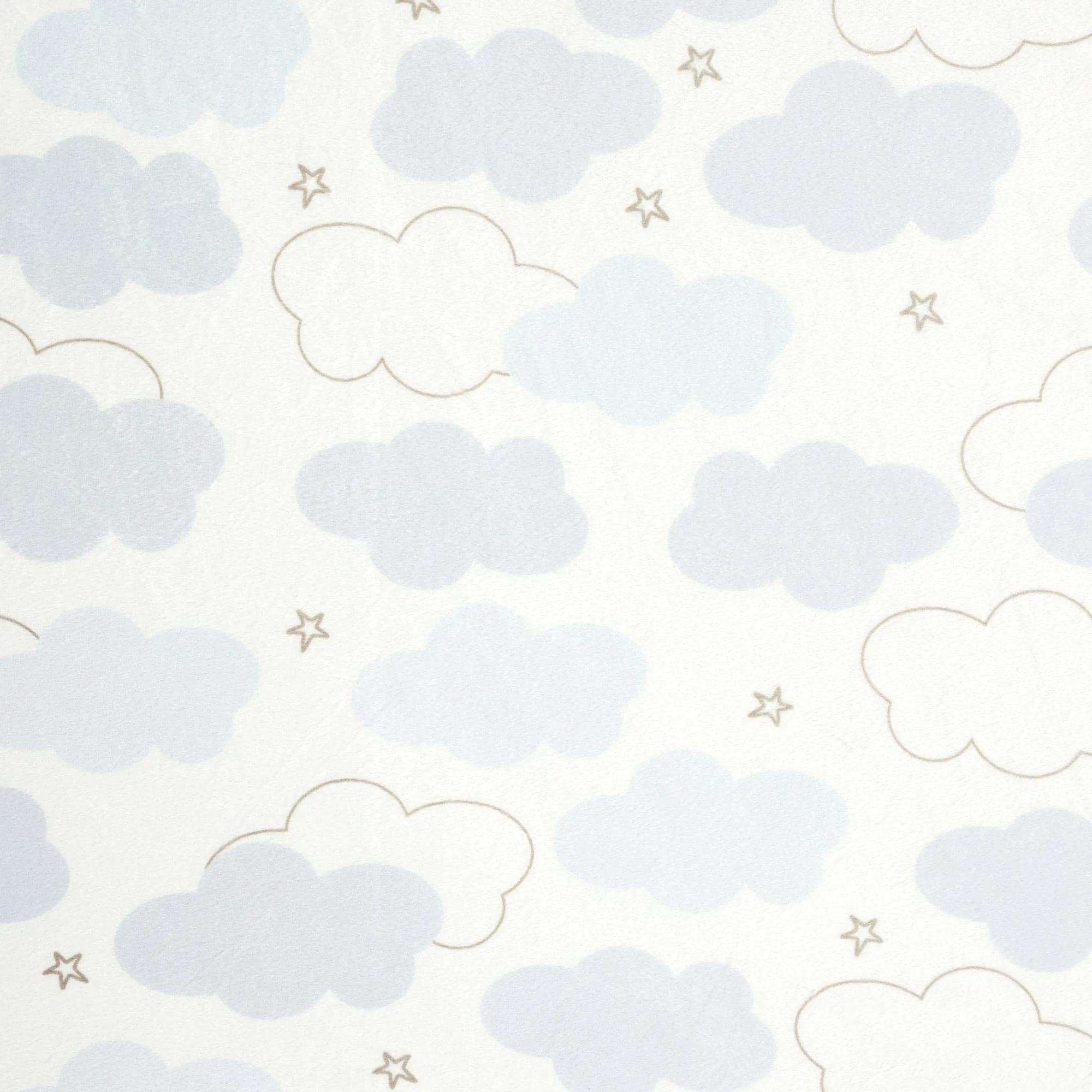 Goodnight Little Moon Clouds Soft & Plush Fitted Crib Sheet