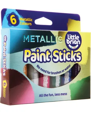 Little Brian Paint Sticks Metallic 6PK