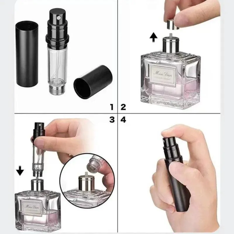 Luxury Perfume Spray Dispenser - Travel-friendly Atomizer for On-the-Go Scents