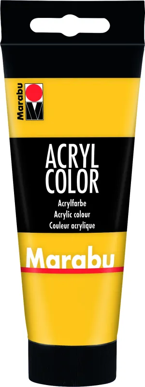 Marabu Acryl Color, 021 Medium Yellow, 100 Ml