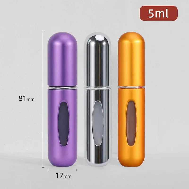 Mini Perfume Atomizer Set: Portable Refillable Spray Bottles