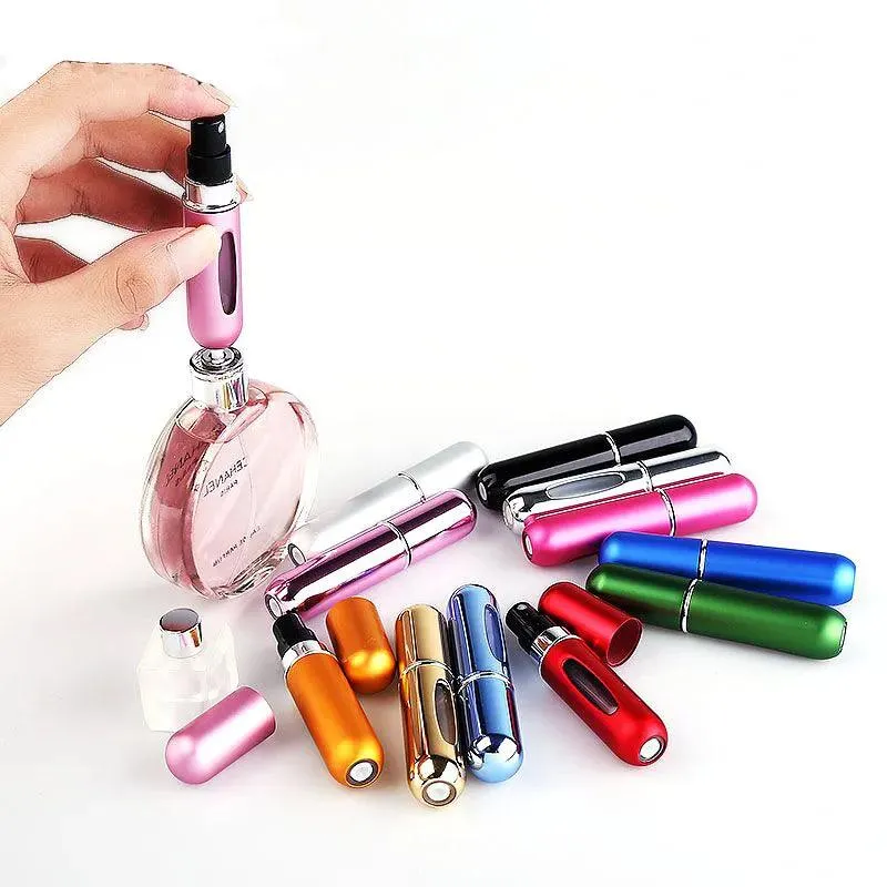 Mini Perfume Atomizer Set: Portable Refillable Spray Bottles