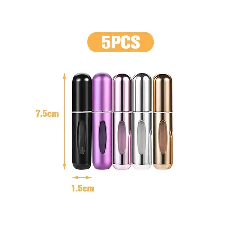 Mini Perfume Atomizer Set: Portable Refillable Spray Bottles