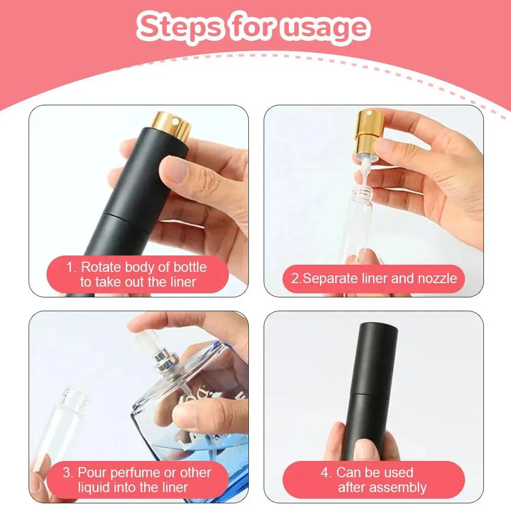 Portable Perfume Refill Set: Effortless Fragrance Transfer & Easy Filling