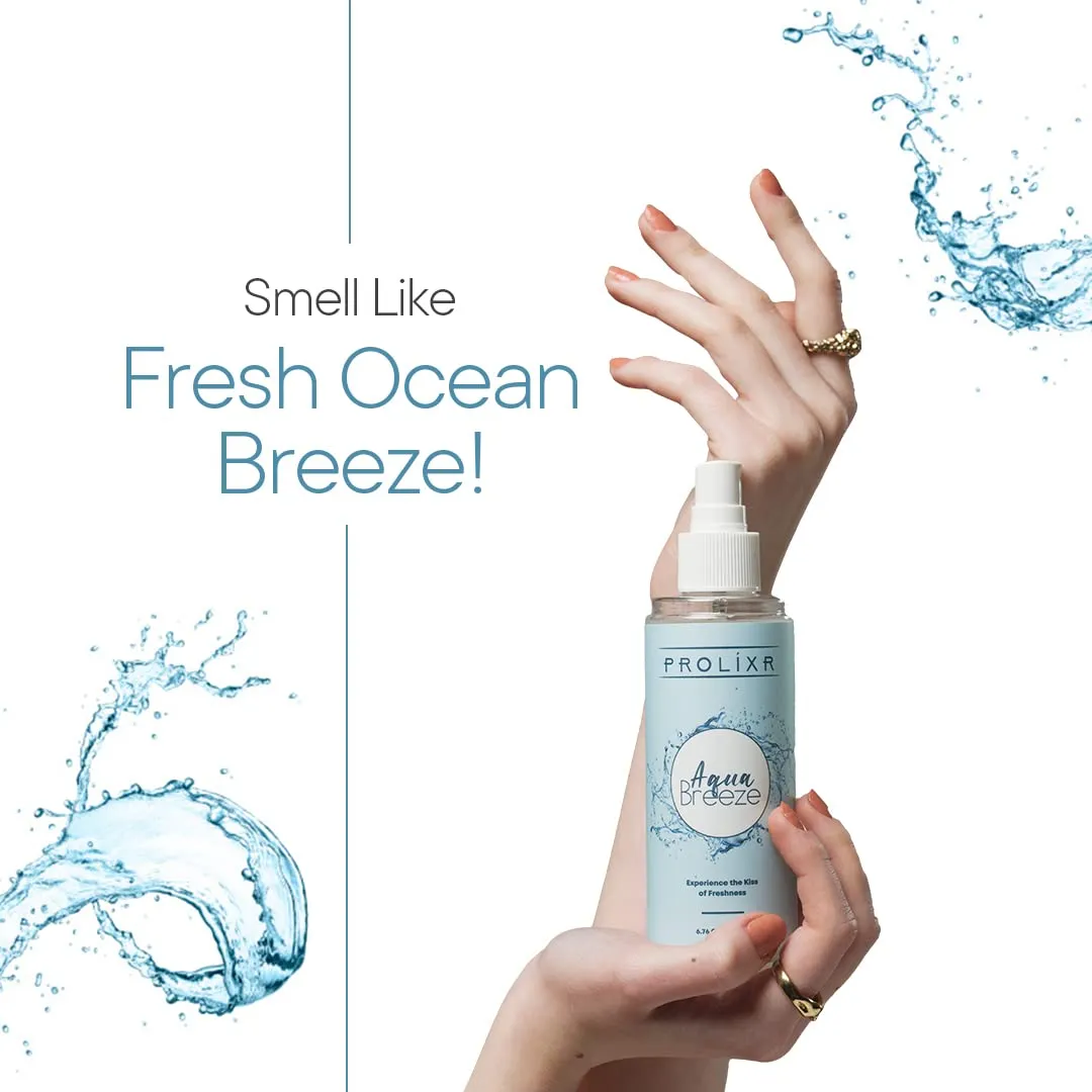 Prolixr Aqua Breeze Body Mist | Body Spray | Long Lasting | Womens Perfume - Aqua Fresh Fragrance - 200 Ml