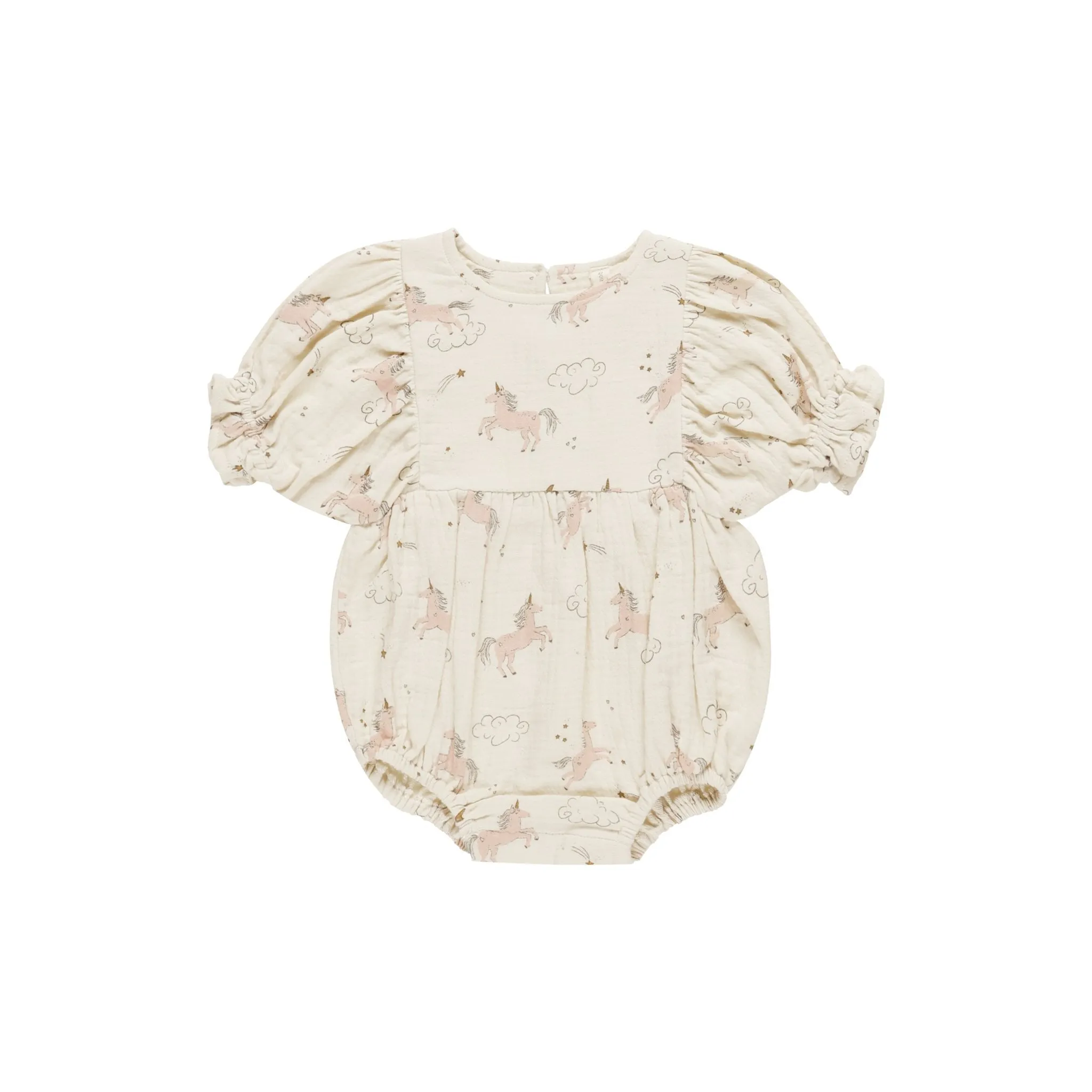 Quincy Mae - Cosette Romper - Unicorns