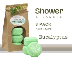 Shower Steamers<br> Eucalyptus Breathe easy<br>3-pack