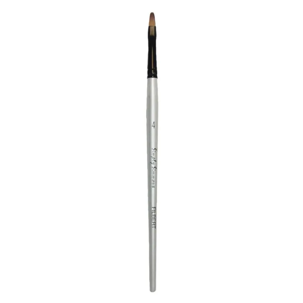 Simply Simmons Brushes - Short Handled Synthetic Filbert