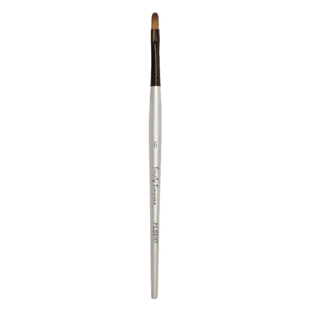 Simply Simmons Brushes - Short Handled Synthetic Filbert