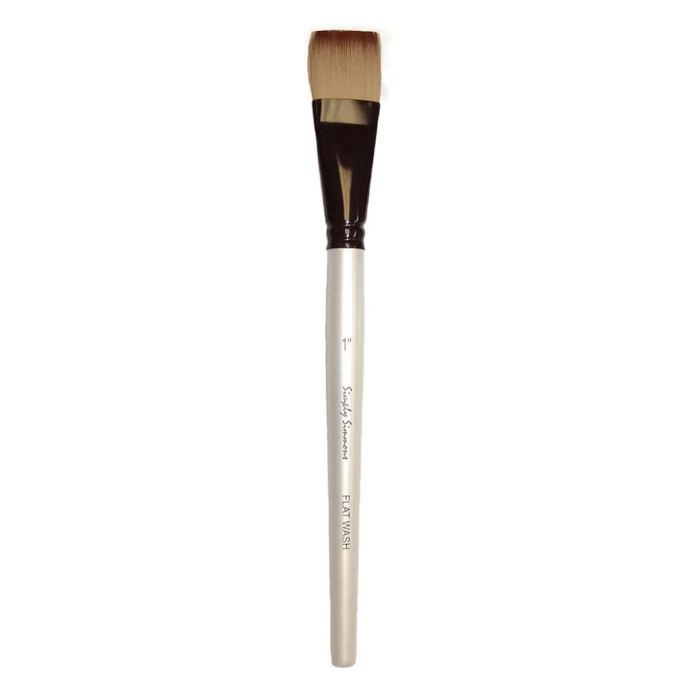 Simply Simmons Brushes - Short Handled Synthetic Flat Wash