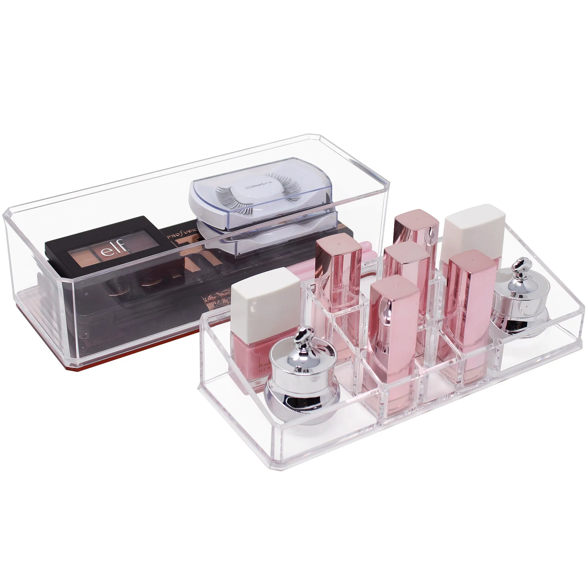 Sorbus 2-Tier Makeup Organizer Tray (16-Slot)