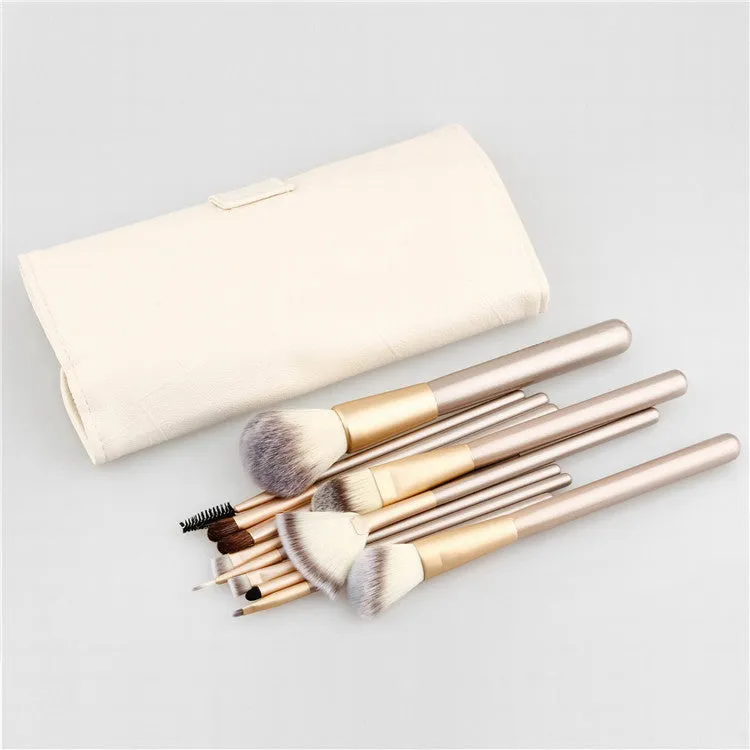 Spot Detonating 121824, White Make-up, White Make-up Brush, 24 Make-up And Brush Suits For Portable Beauty And Makeup Tools