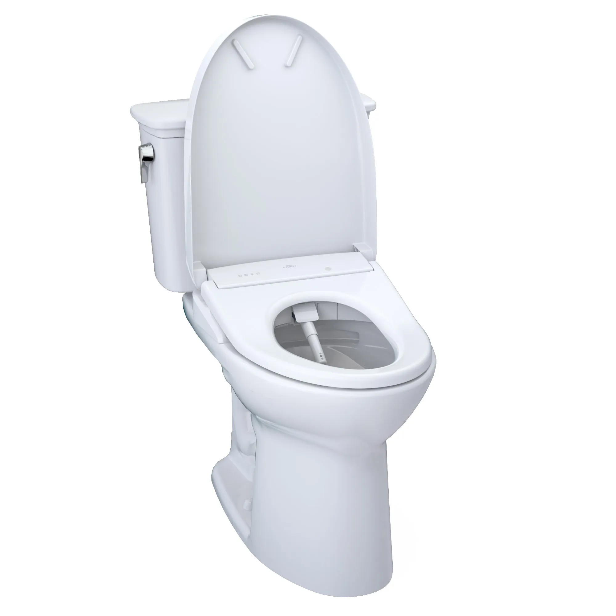 TOTO MW7864726CEFGA#01 Drake Transitional WASHLET  Two-Piece Toilet and S7 Bidet Seat with Auto Flush, Cotton White