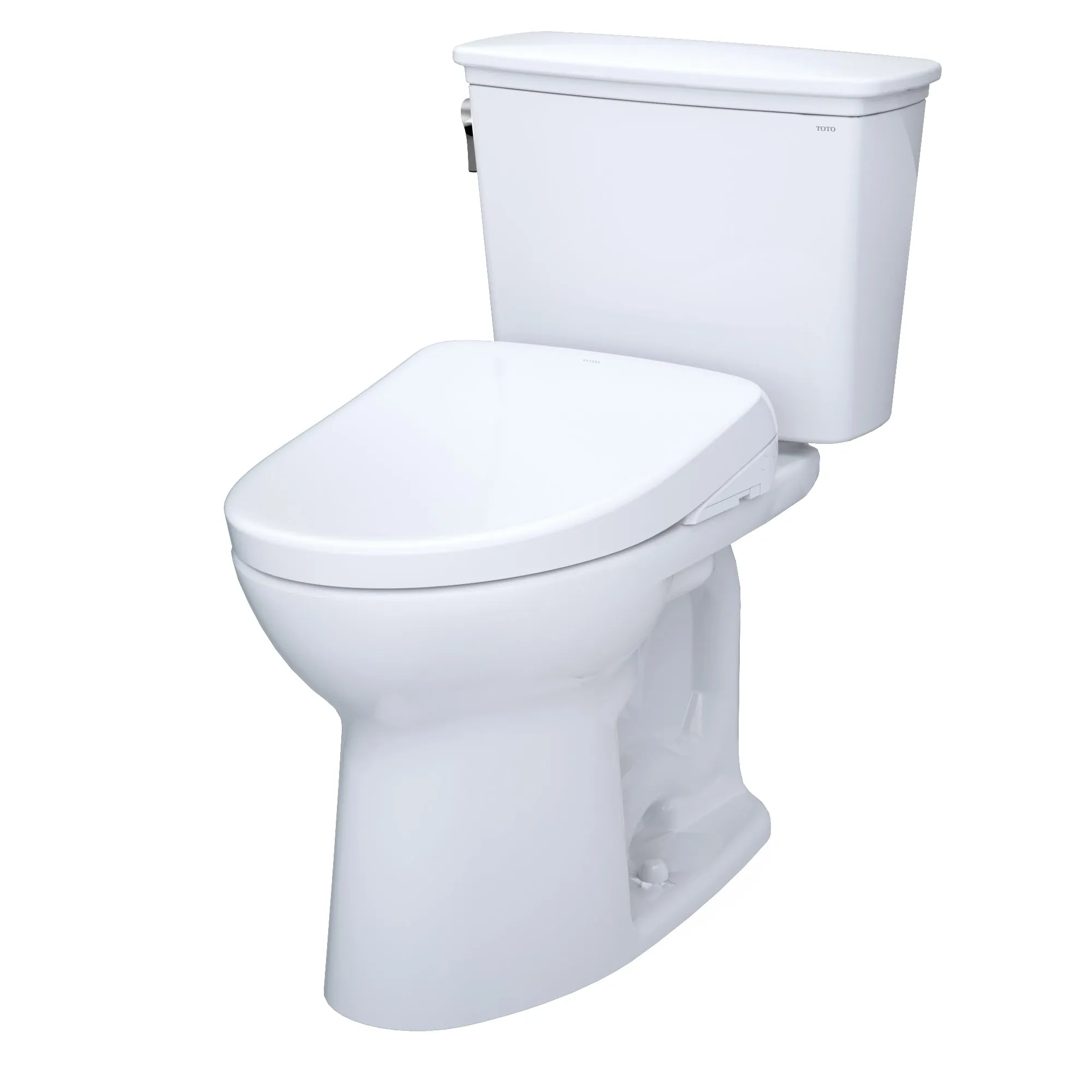 TOTO MW7864726CEFGA#01 Drake Transitional WASHLET  Two-Piece Toilet and S7 Bidet Seat with Auto Flush, Cotton White